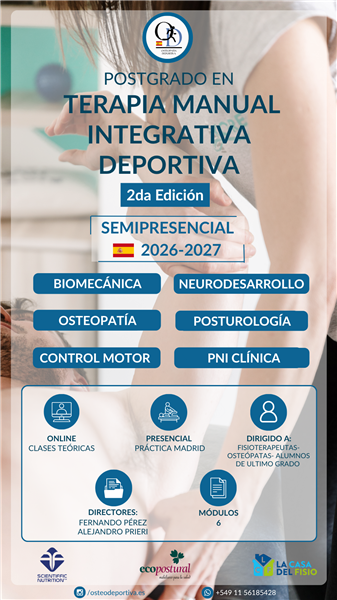 POSTGRADO EN TERAPIA MANUAL INTEGRATIVA DEPORTIVA
